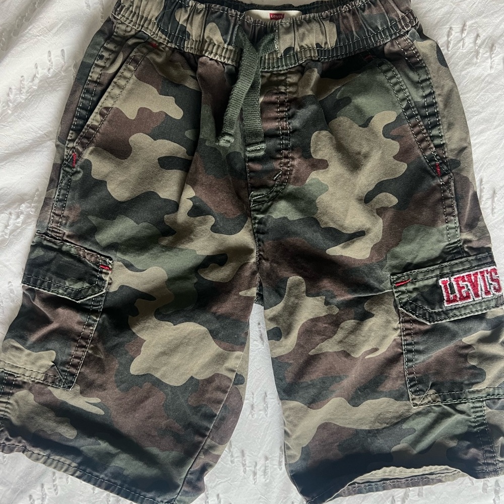Levi's Green Camouflage Cargo Shorts